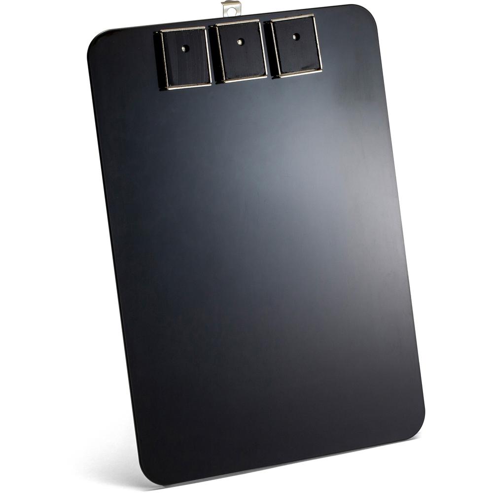 Officemate Magnetic Clipboard - Plastic - Black - 1 Each. Picture 3
