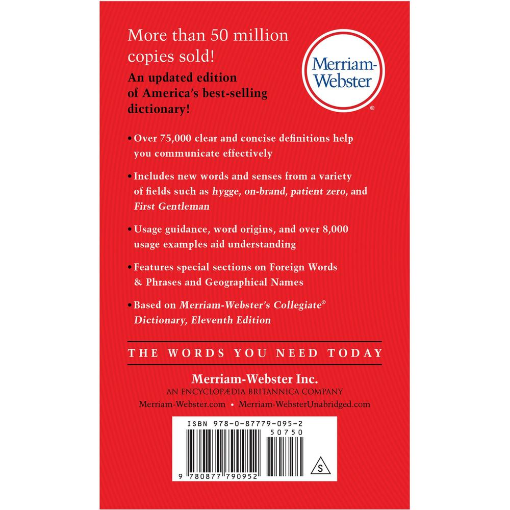 Merriam-Webster The Merriam-Webster Dictionary Printed Book - 960 Pages - Merriam-Webster Publication - English. Picture 2