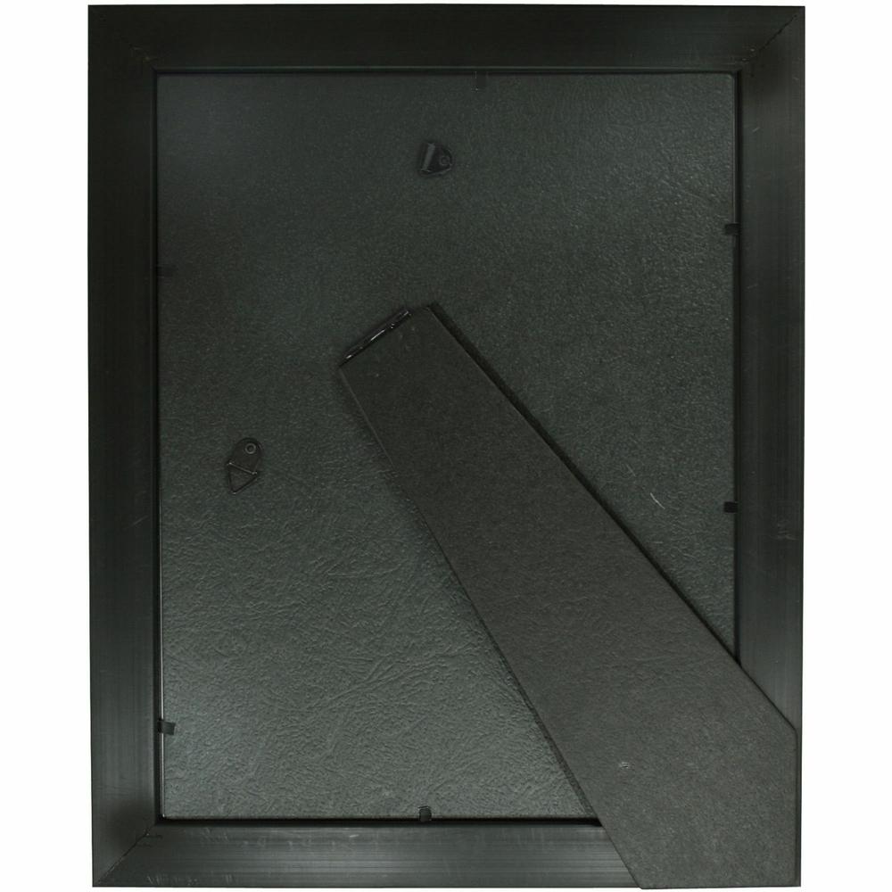 nudell Document Frame - 8.50" x 11" Frame Size - Vertical, Horizontal - Unbreakable, Hanger - 1 Each - Plastic, Wood - Wood Grain, Black. Picture 2