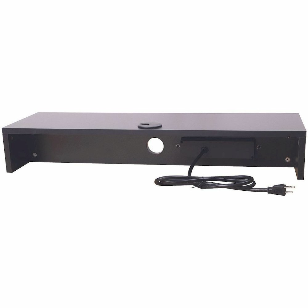 Rocelco DMSV Dual Monitor Stand - 4.70" Height x 30" Width x 9" Depth - Desk - Black - For Monitor - Electrical Outlet, USB Charging Port, Cable Management. Picture 10