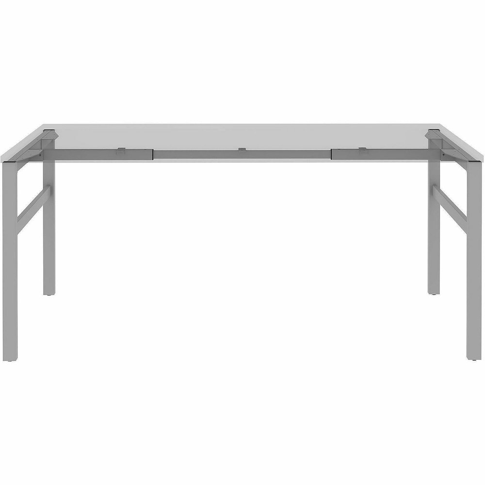 Lorell Table Base - Powder Coated H-shaped, Silver Base - 28.50" Height x 71.60" Width x 29.10" Depth - Metal Base Material - 1 Each. Picture 11