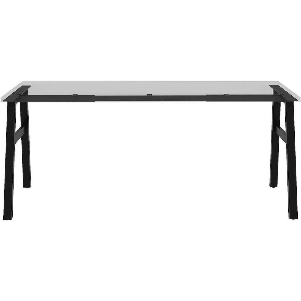 Lorell Table Base - Powder Coated A-shaped, Black Base - 28.50" Height x 71.60" Width x 23.20" Depth - Metal Base Material - 1 Each. Picture 11