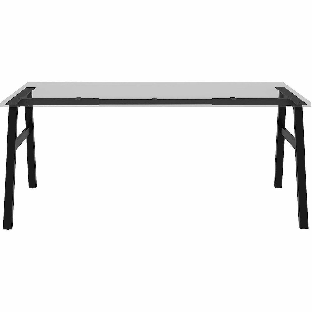 Lorell Table Base - Powder Coated A-shaped, Black Base - 28.50" Height x 71.60" Width x 29.10" Depth - Metal Base Material - 1 Each. Picture 11