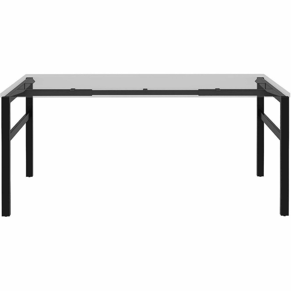 Lorell Table Base - Powder Coated H-shaped, Black Base - 28.50" Height x 71.60" Width x 29.10" Depth - Metal Base Material - 1 Each. Picture 10