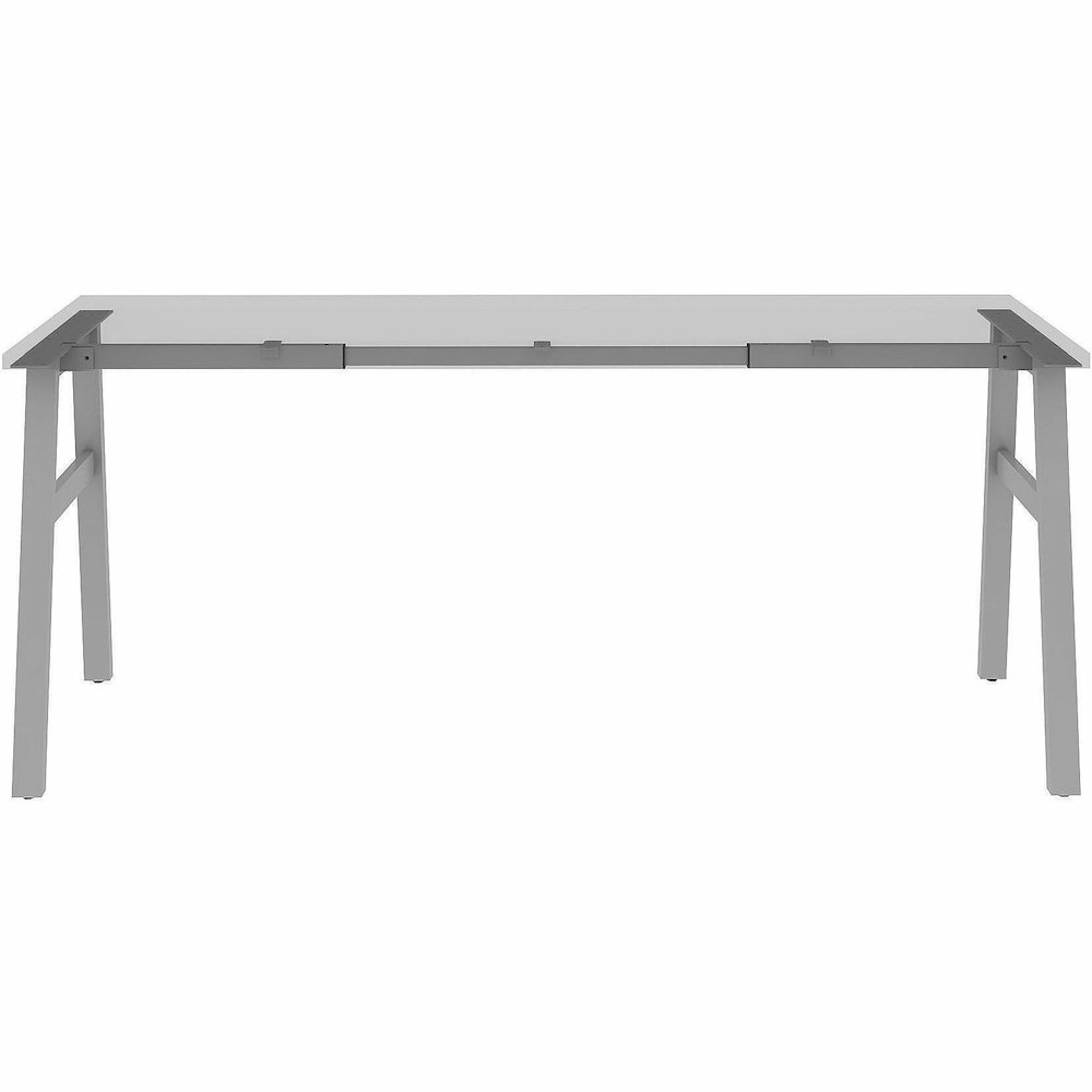 Lorell Table Base - Powder Coated A-shaped, Silver Base - 28.50" Height x 71.60" Width x 23.20" Depth - Metal Base Material - 1 Each. Picture 12