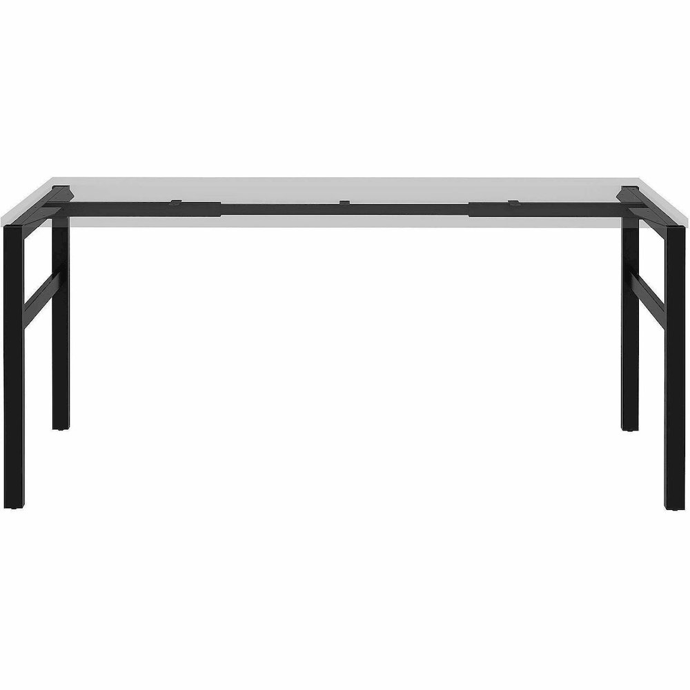 Lorell Table Base - Powder Coated H-shaped, Black Base - 28.50" Height x 71.60" Width x 23.20" Depth - Metal Base Material - 1 Each. Picture 12