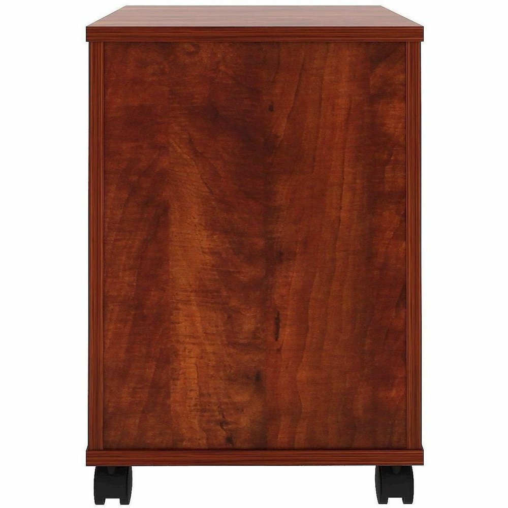 Lorell File Cabinet - for File, Box - Mobility - Cherry. Picture 9