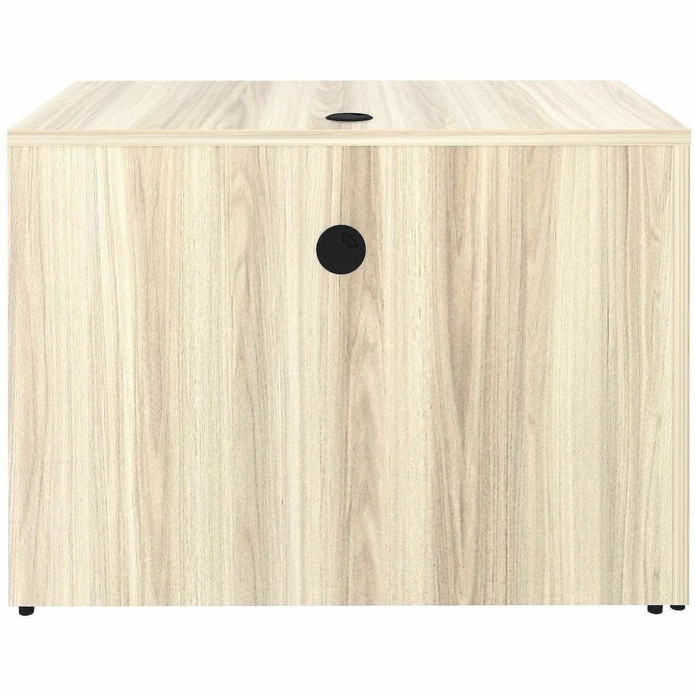 Lorell Essentials Rectangular Return Shell - Rectangle - 1" Thickness Table Top, 29.5" Height x 42" Width x 24" Depth Return Shell - Material: Laminate, Metal - Finish: Modern Elm - Laminate, Modern E. Picture 10