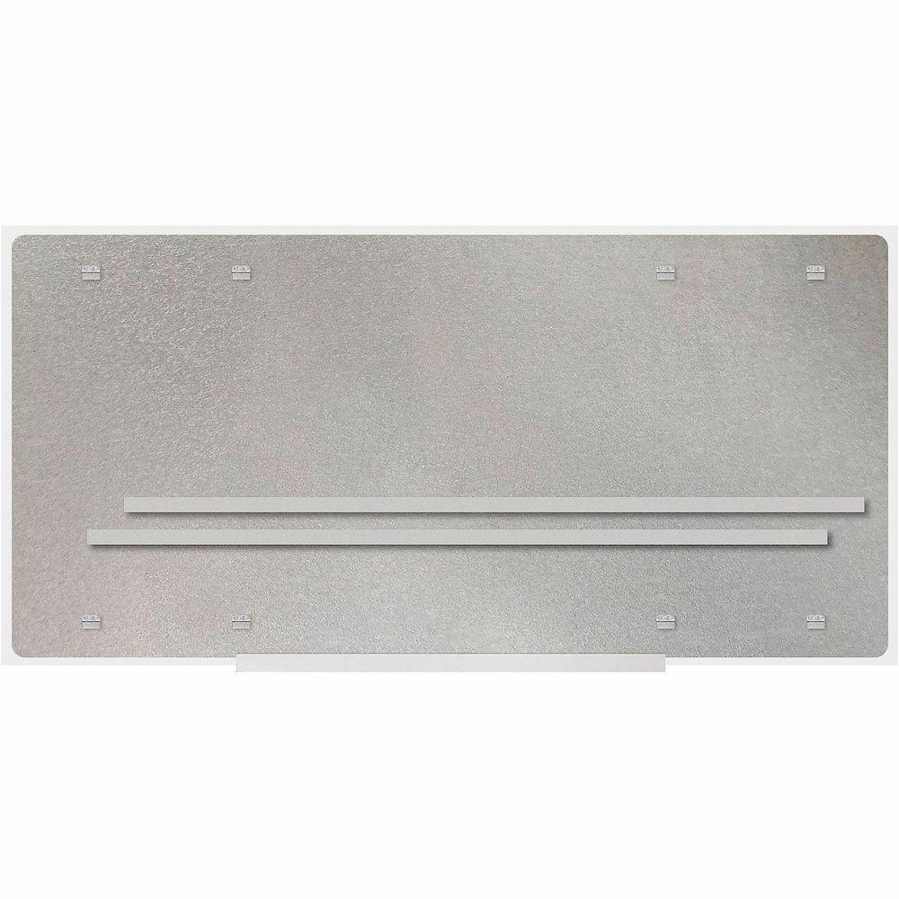 Lorell Magnetic Glass Board - 72" (6 ft) Width x 48" (4 ft) Height - White Glass Surface - Magnetic - Wipeable, Mark Resistant, Smudge Resistant - Assembly Required - 1 Each. Picture 6