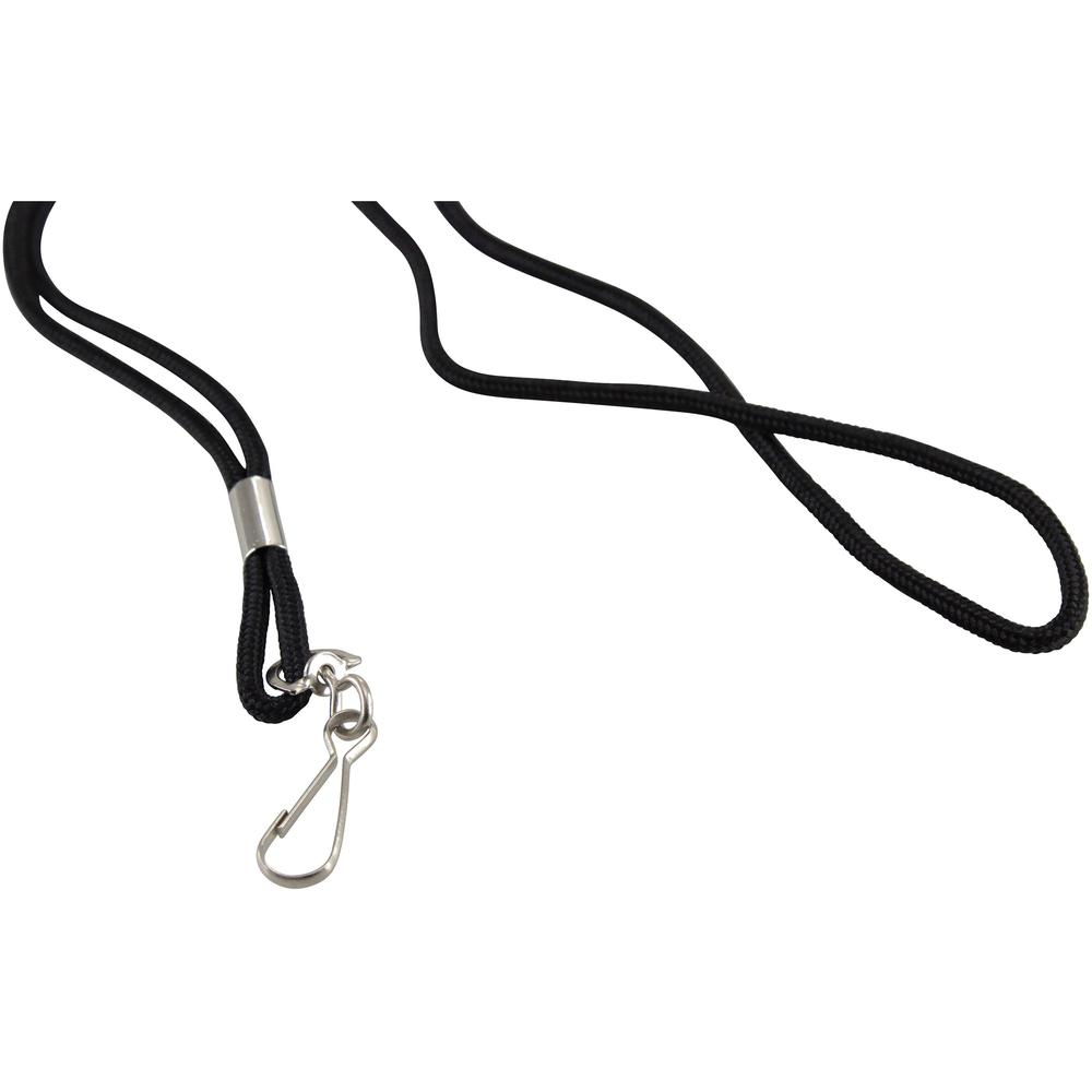 SICURIX Standard Rope Lanyard - 12 / Pack - 36" Length - Black - Nylon. Picture 5