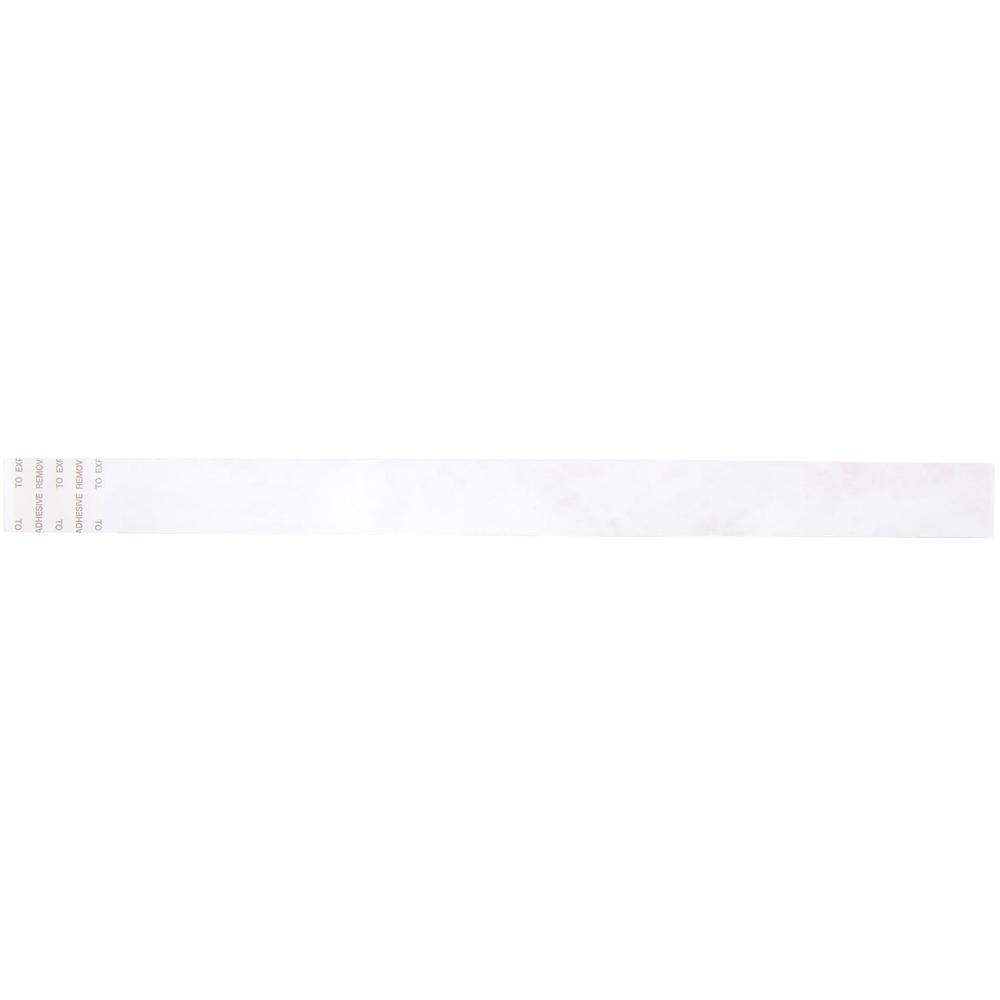 SICURIX Standard Dupont Tyvek Security Wristband - 100 / Pack - 0.8" Height x 10" Width Length - Red - Tyvek. Picture 4
