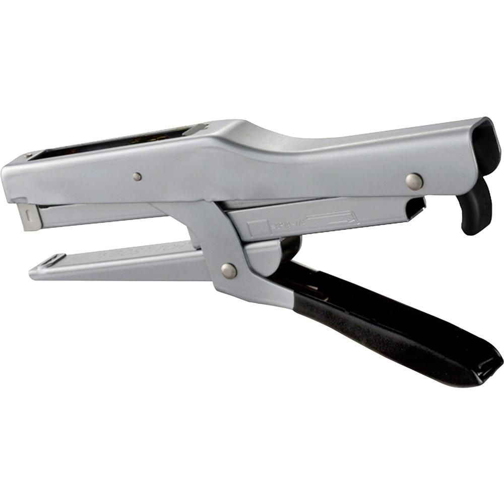 Bostitch Plier Stapler - 20 Sheets Capacity - 210 Staple Capacity - Full Strip - 1/4" Staple Size - 1 Each - Chrome. Picture 9