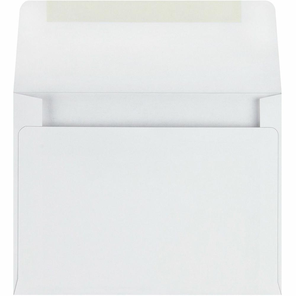 Quality Park A2 Invitation Envelopes - Announcement - #5-1/2 - 4 3/8" Width x 5 3/4" Length - 24 lb - Gummed - Wove - 100 / Box - White. Picture 4