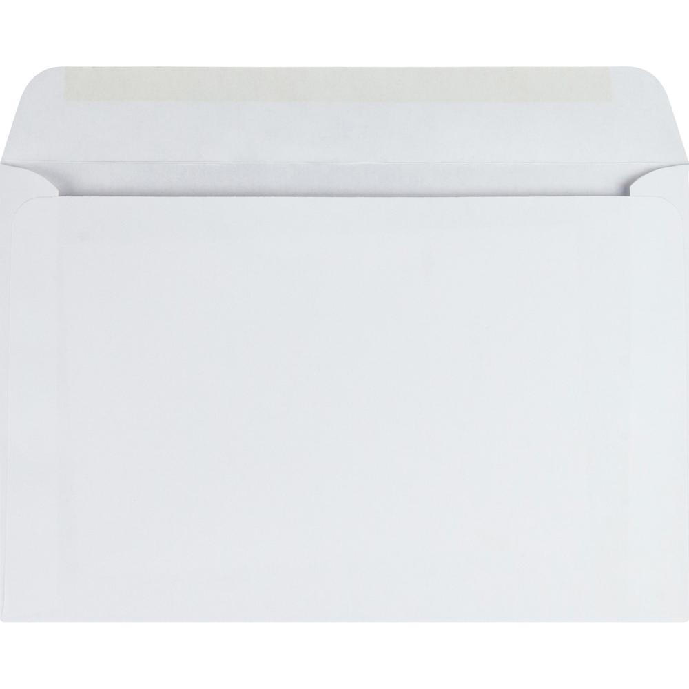 Quality Park 6 x 9 Booklet Envelopes with Open Side for Easy Insertion - Catalog - #6 1/2 - 6" Width x 9" Length - 24 lb - Gummed - White - 100 / Box. Picture 6