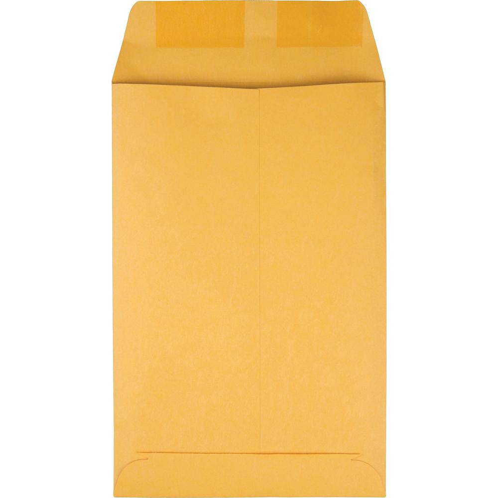 Quality Park 6 x 9 Catalog Mailing Envelopes - Catalog - #1 - 6" Width x 9" Length - 28 lb - Gummed - Kraft - Kraft - 100 / Box. Picture 5