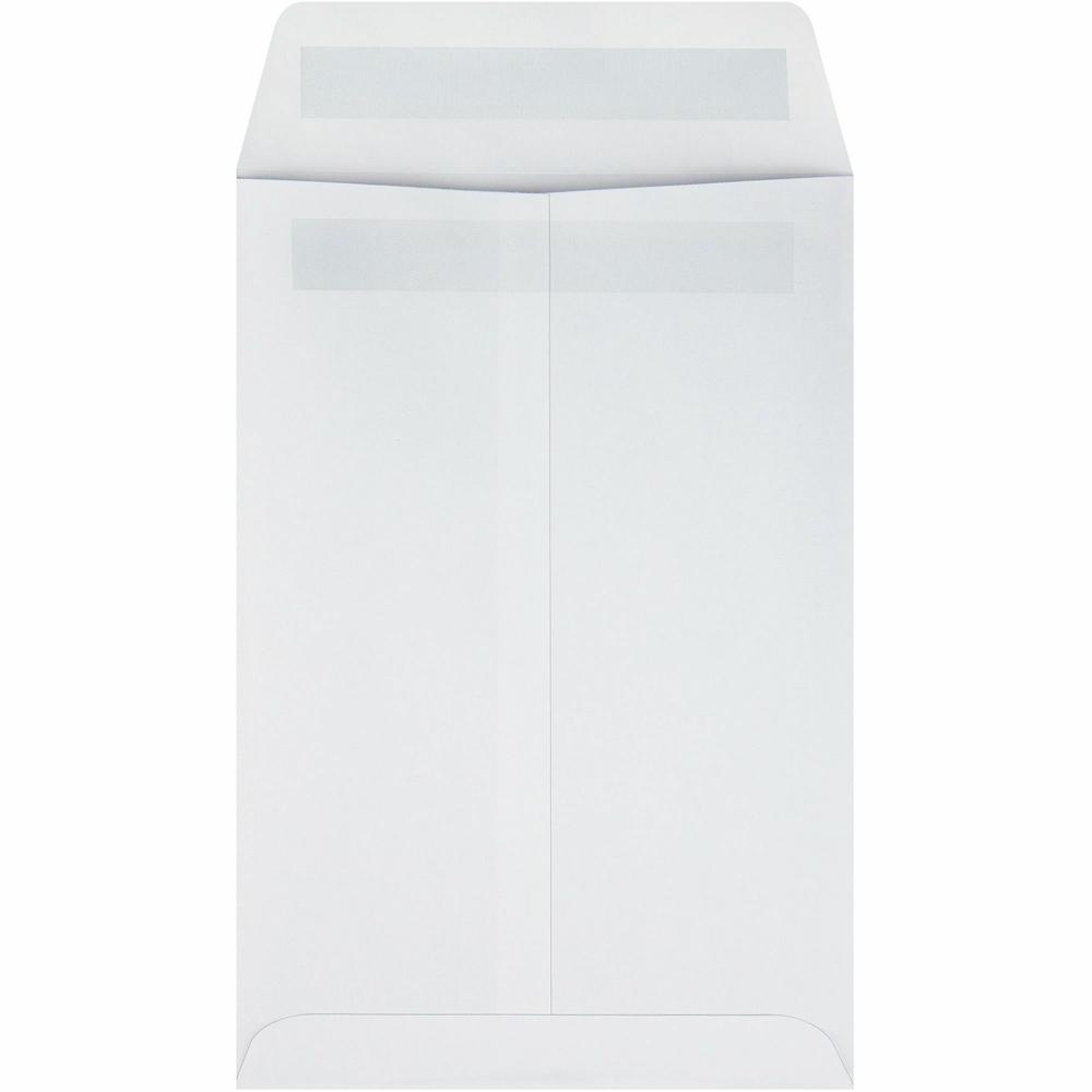 Quality Park 6 x 9 Catalog Mailing Envelopes with Redi-Seal&reg; Self-Seal Closure - Catalog - #1 - 6" Width x 9" Length - 28 lb - Self-sealing - Wove - 100 / Box - White. Picture 4