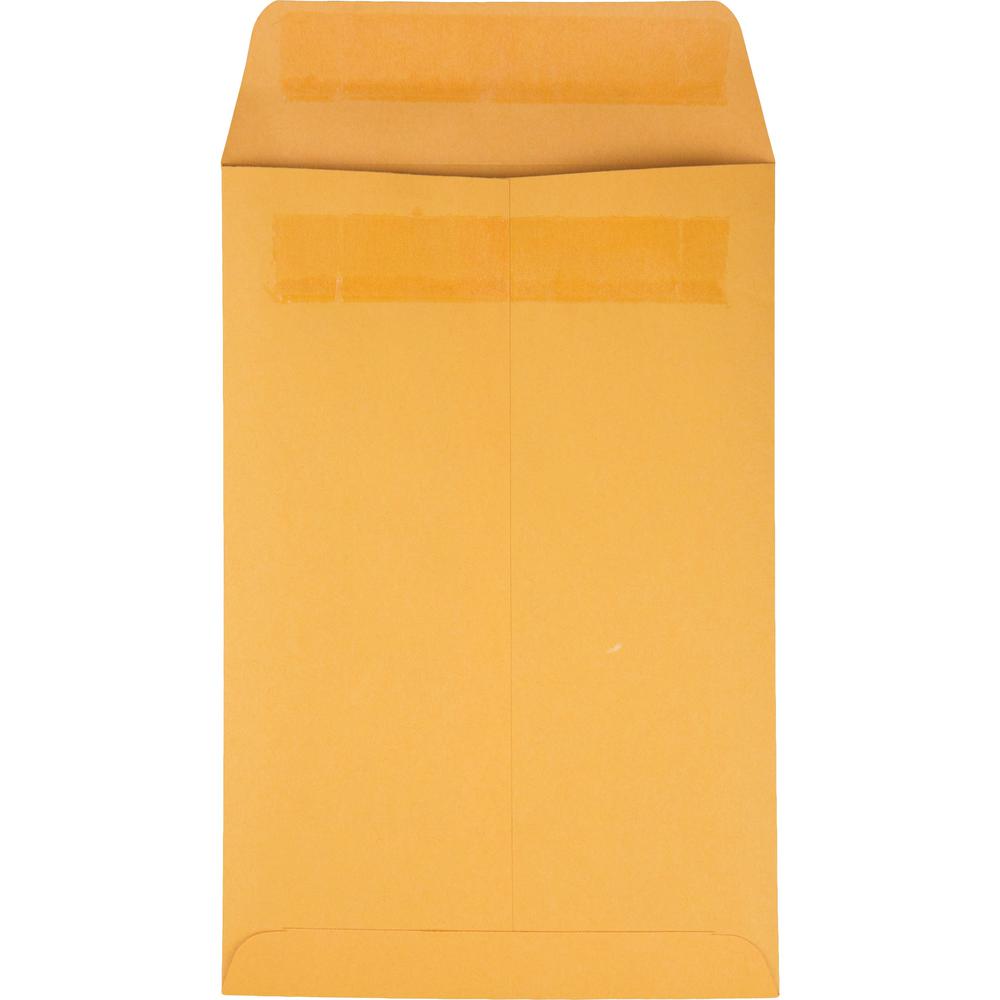 Quality Park 6 x 9 Catalog Mailing Envelopes with Redi-Seal&reg; Self-Seal Closure - Catalog - #1 - 6" Width x 9" Length - 28 lb - Self-sealing - 100 / Box - Kraft. Picture 2