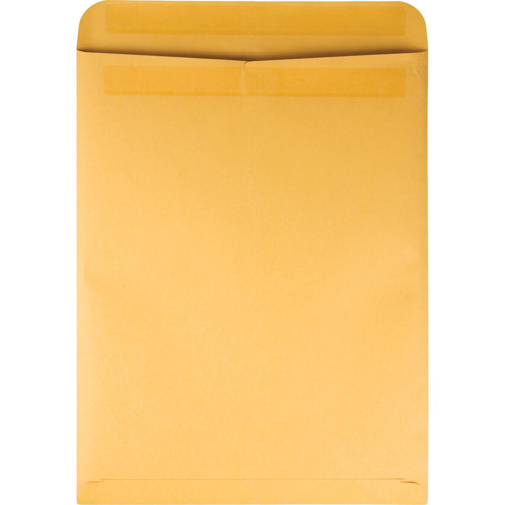 Quality Park 12 x 15-1/2 Catalog Envelopes with Self-Seal Closure - Catalog - #5-1/2 - 12" Width x 15 1/2" Length - 28 lb - Self-sealing - Kraft - 100 / Box - Kraft. Picture 2