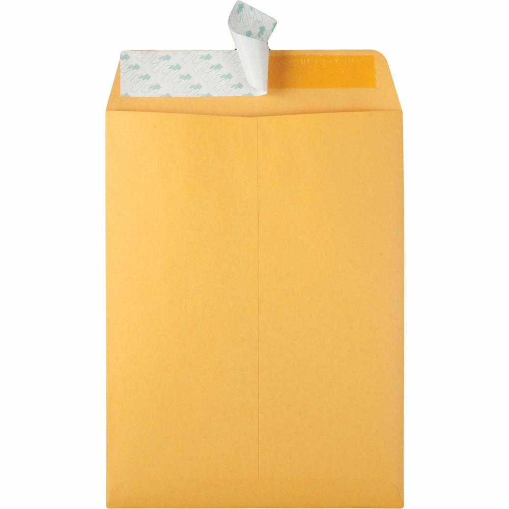 Quality Park 9 x 12 Catalog Envelopes with Redi-Strip&reg; Closure - Catalog - #10 1/2 - 9" Width x 12" Length - 28 lb - Self-sealing - Kraft - Kraft - 100 / Box. Picture 5