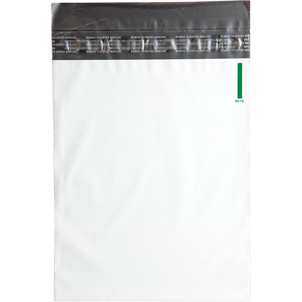 Quality Park Night Deposit Bags - 10.50" Length x 8.50" Width - White - Polyethylene - Deposit - 100 / Pack. Picture 3