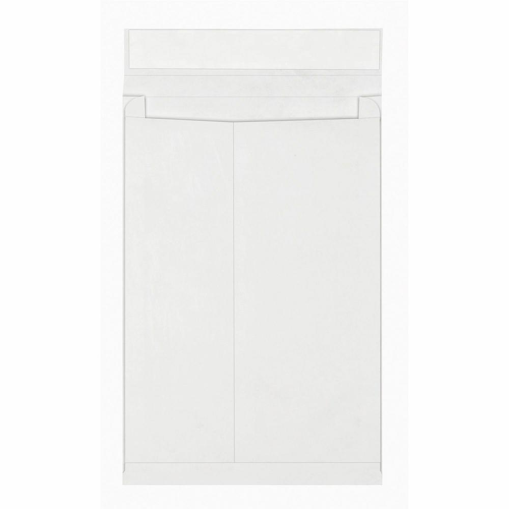 Survivor&reg; 12 x 16 x 2 DuPont Tyvek Expansion Mailers with Self-Seal Closure - Expansion - 12" Width x 16" Length - 2" Gusset - 18 lb - Peel & Seal - White - Tyvek - 100 / Carton. Picture 5