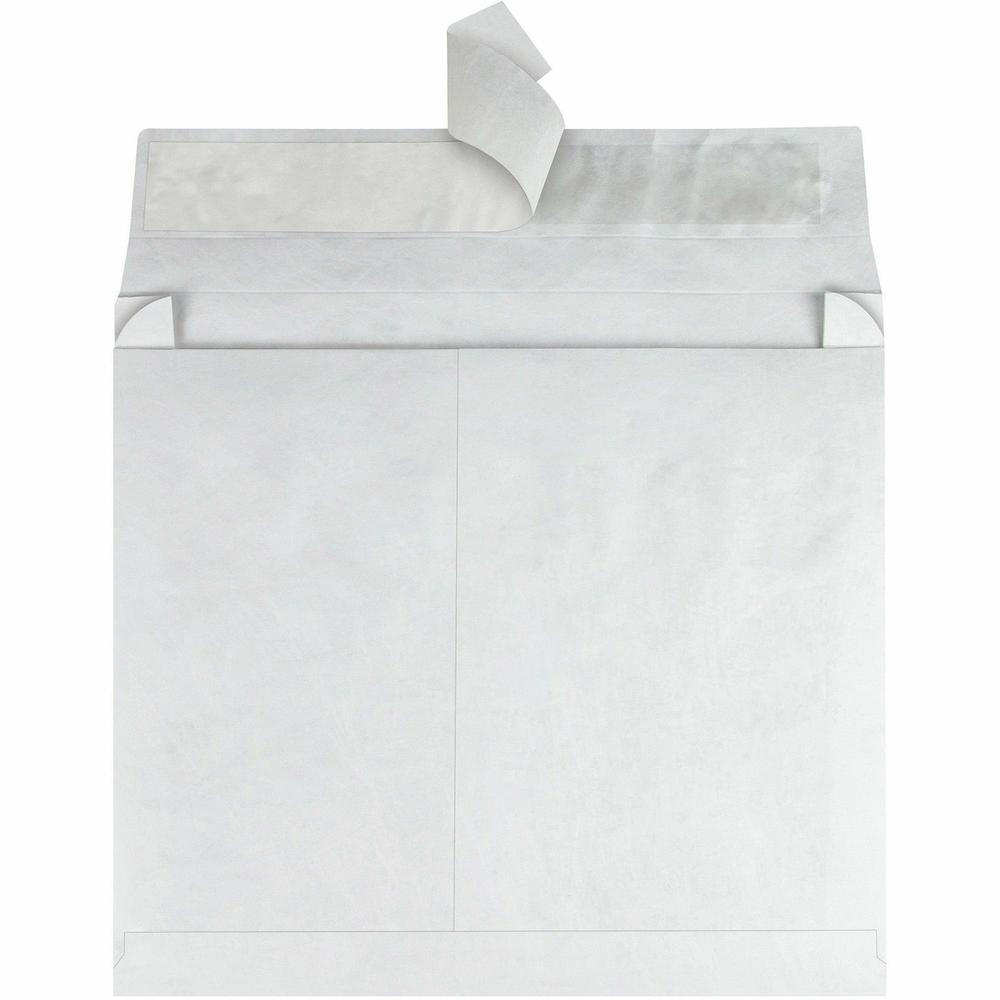 Survivor&reg; 10 x 15 x 2 DuPont Tyvek Expansion Envelopes with Self-Seal Closure - Expansion - 10" Width x 15" Length - 2" Gusset - 14 lb - Peel & Seal - White - Tyvek - 100 / Carton. Picture 4