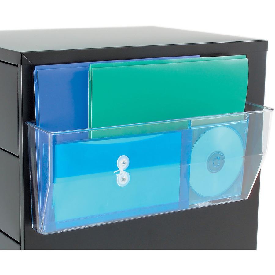 Deflecto Magnetic DocuPocket - 1 Compartment(s) - 6.4" Height x 15" Width x 3" Depth - Clear - Plastic - 1 Each. Picture 5