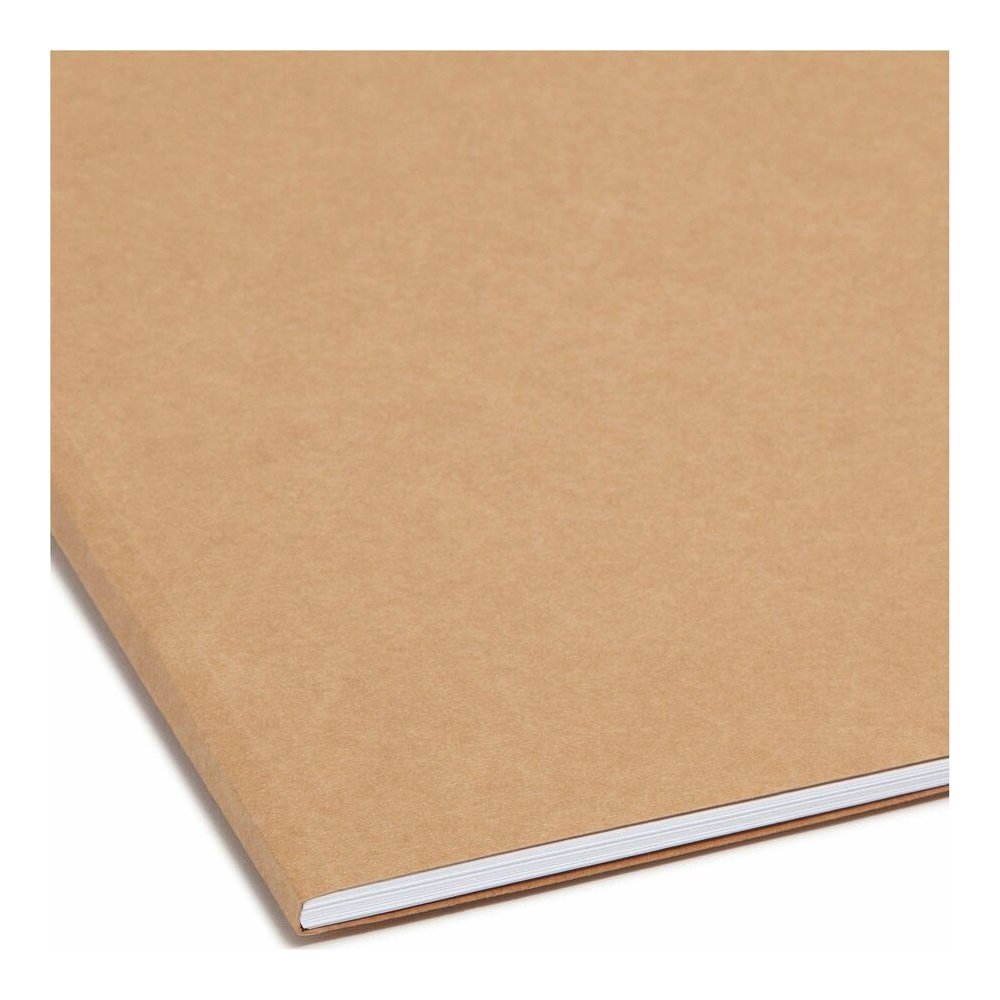 Smead 2/5 Tab Cut Letter Recycled Fastener Folder - 8 1/2" x 11" - 3/4" Expansion - 2 x 2K Fastener - 2" for Folder - Top Tab Location - Right of Center Tab Position - 11 pt. - 2 Plys - Kraft - Reinfo. Picture 9