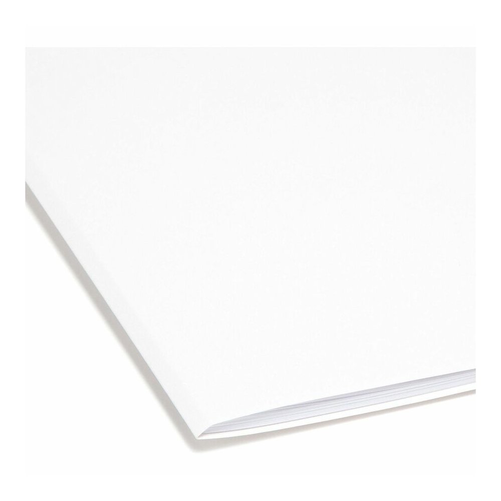 Smead Colored 1/3 Tab Cut Legal Recycled Top Tab File Folder - 8 1/2" x 14" - 3/4" Expansion - Top Tab Location - Assorted Tab Position - 11 pt. - 2 Plys - White - 10% Recycled - 100 / Box. Picture 7