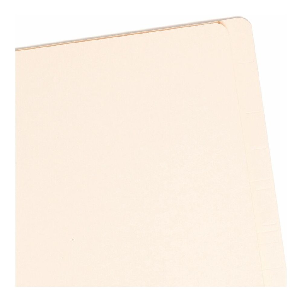 Smead Straight Tab Cut Letter Recycled Classification Folder - 8 1/2" x 11" - 2" Expansion - 2 x 2B Fastener - 2" for Folder - End Tab Location - 1 Divider - 18 pt. - 2 Plys - Pressboard - Manila - Lo. Picture 6
