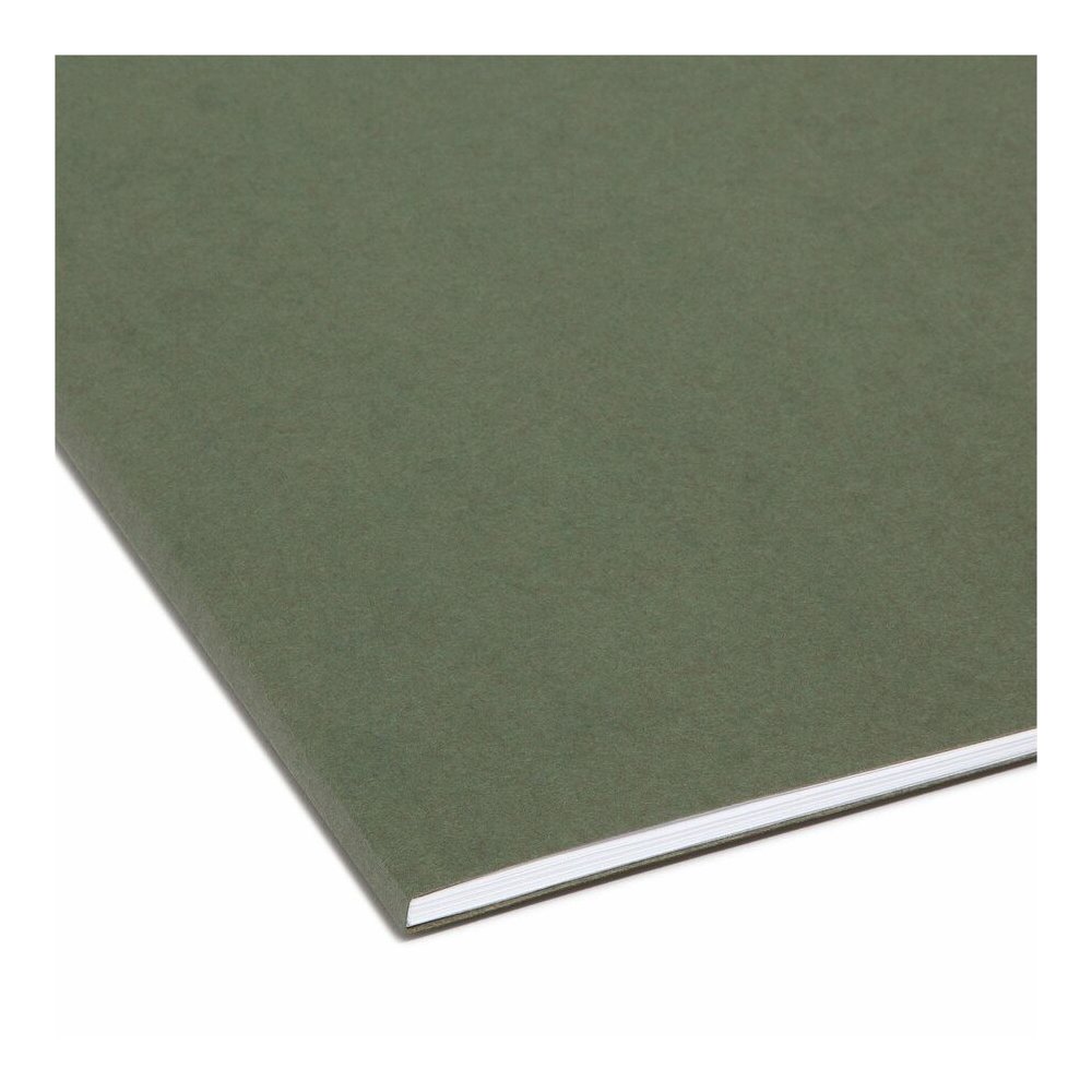 Smead Letter Recycled Hanging Folder - 8 1/2" x 11" - 2" Expansion - 11 pt. - Vinyl - Standard Green - 10% Recycled - 25 / Box. Picture 8