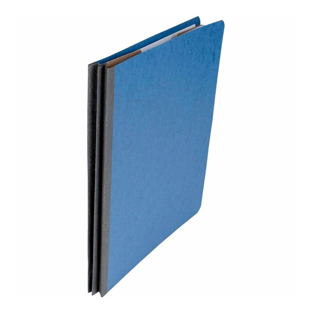 ACCO Letter Classification Folder - 2" Folder Capacity - 8 1/2" x 11" - 4 x Clip Fastener - 1 Divider - Pressboard, Tyvek - Sky Blue - 10 / Box. Picture 6