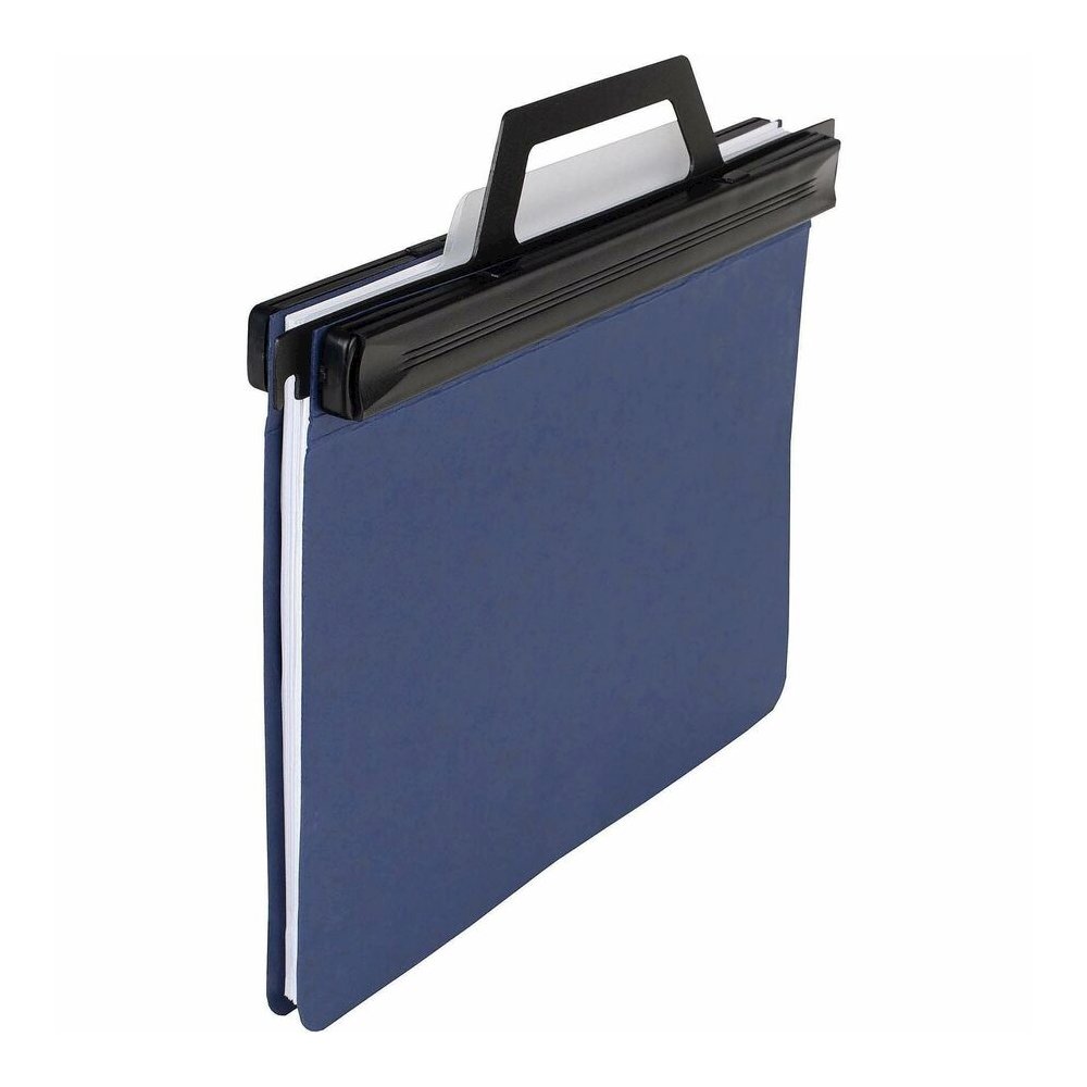 ACCO Expandable Data Binder - Retractable Hooks - 6" Binder Capacity - Letter - 8 1/2" x 11" Sheet Size - 1500 Sheet Capacity - Pressboard - Blue - Recycled - Retractable, Handle, Spine Label, Durable. Picture 5