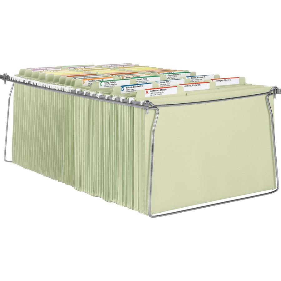 Smead Hanging Folder Frames - Legal - 23"-27" Long - Steel - Gray - 2 / Pack. Picture 3