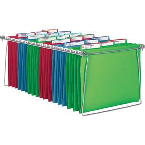 Smead Hanging Folder Frames - Letter - 23"-27" Long - Steel - Gray - 2 / Pack. Picture 9