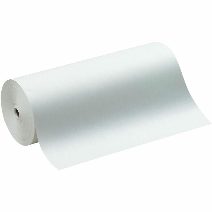 Pacon Kraft Paper - Classroom Activities, Painting, Craft - 7"Height x 24"Width x 1000 ftLength - 1 / Roll - White. Picture 6