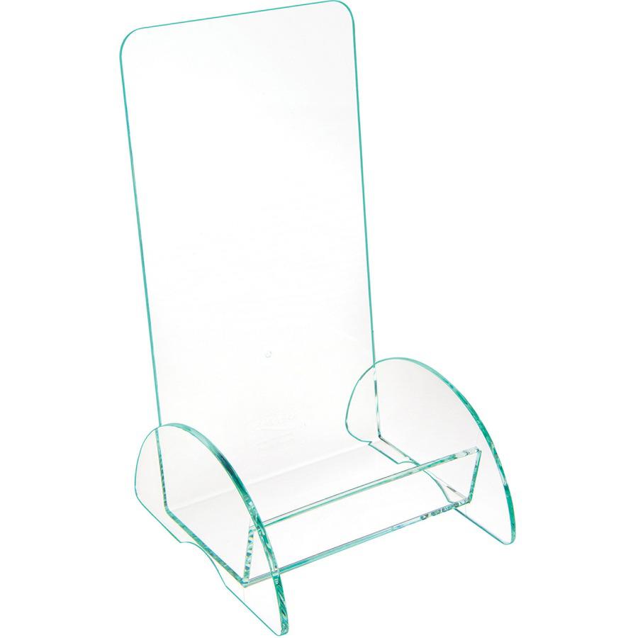 Deflecto Euro-Style DocuHolder - 8" Height x 4.5" Width x 3.8" Depth - Durable, Lightweight - Clear - Glass, Plastic - 1 Each. Picture 8