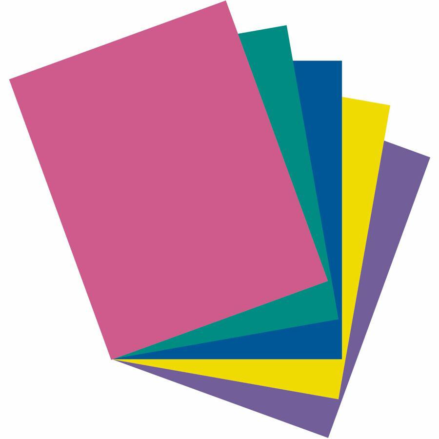Pacon Cardstock Sheets - Assorted - Letter - 8 1/2" x 11" - 65 lb Basis Weight - 250 / Pack - Sustainable Forestry Initiative (SFI) - Assorted. Picture 5