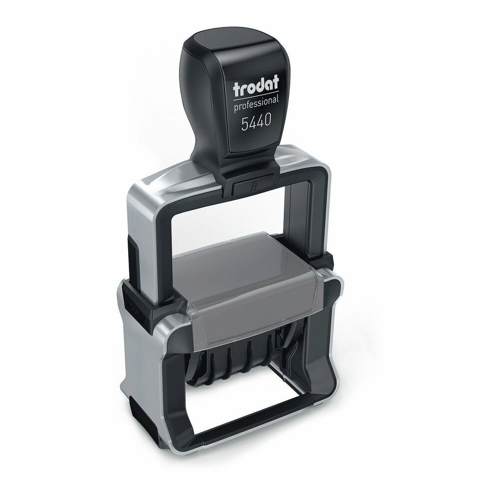 Trodat Professional 5-in-1 Date Stamp - Date Stamp - ENTERED, PAID, FAXED, RECEIVED - 10000 Impression(s) - Blue, Red - Recycled - 1 Each. Picture 9