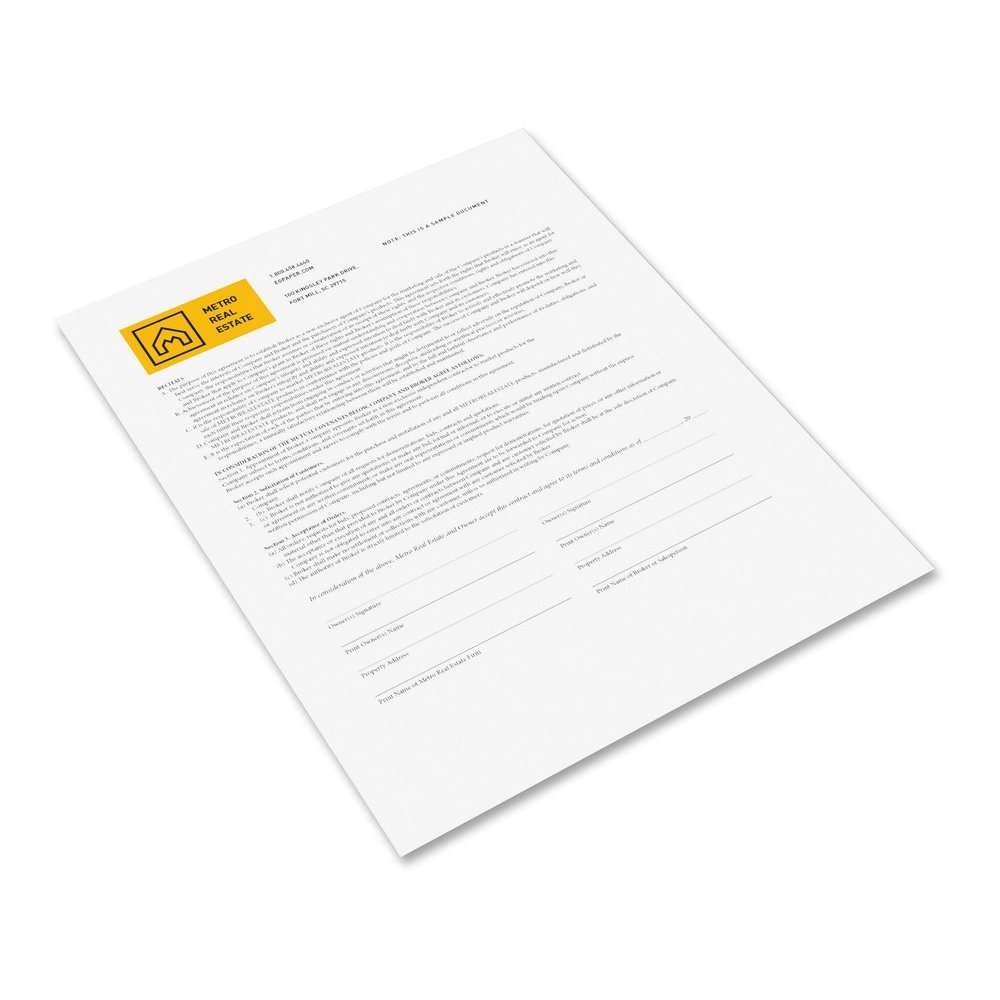 Xerox CFB 20lb Premium Digital Carbonless Paper - Letter - 8 1/2" x 11" - 23 lb Basis Weight - Sustainable Forestry Initiative (SFI) - Carbonless, Pre-punched, Pre-printed, Environmentally Friendly, C. Picture 6