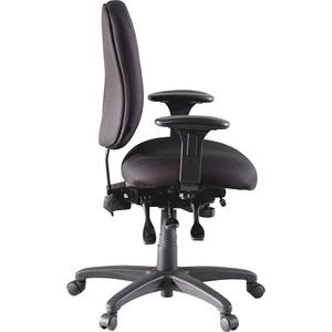 Lorell High-Performance Eronomic Task Chair - Black Seat Color - Black Back Color - Metal Frame Material - 5-star Base - 1 Each. Picture 8