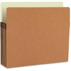 Smead Straight Tab Cut Legal Recycled File Pocket - 9 1/2" x 14 5/8" - 3 1/2" Expansion - Redrope - Acid-free, Tear Resistant, Dye-free - 100% Recycled - 25 / Box. Picture 5