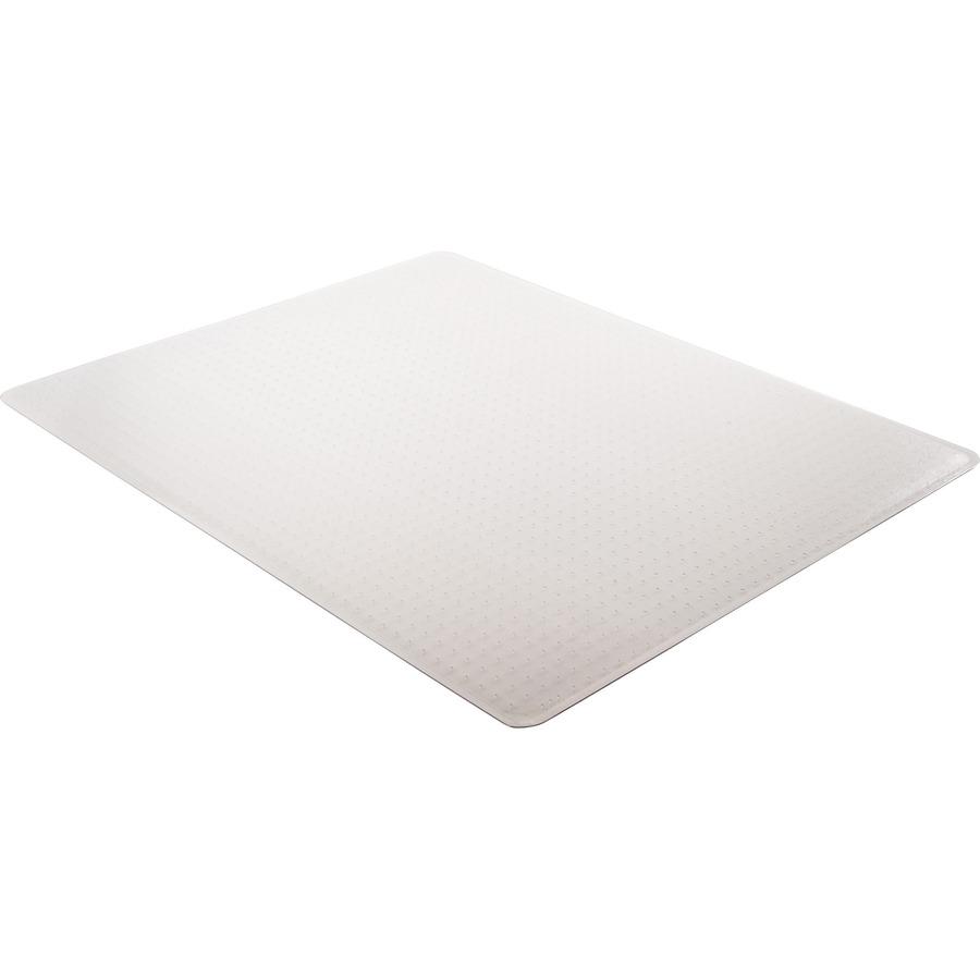 Lorell Low-pile Chairmat - Carpeted Floor - 60" Length x 46" Width x 0.112" Thickness - Rectangular - Vinyl - Clear - 1Each. Picture 8