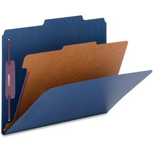 Nature Saver 2/5 Tab Cut Legal Recycled Classification Folder - 8 1/2" x 14" - 2" for Folder, 2" Fastener Capacity, 2" Fastener Capacity - Top Tab Location - Right of Center Tab Position - 1 Divider -. Picture 4