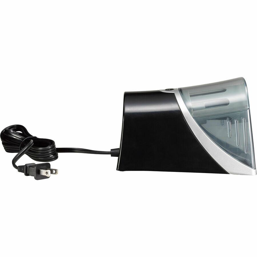 Westcott iPoint Evolution Axis Single Hole Sharpener - Desktop - 1 Hole(s) - Helical - 4.5" Height x 7" Width x 4.3" Depth - Silver - 1 Each. Picture 10