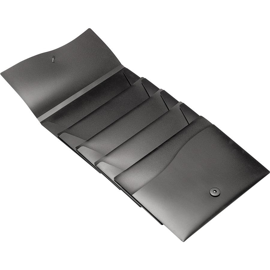 Avery&reg; Letter Expanding File - 8 1/2" x 11" - 200 Sheet Capacity - 5 Pocket(s) - Black - 1 Each. Picture 6