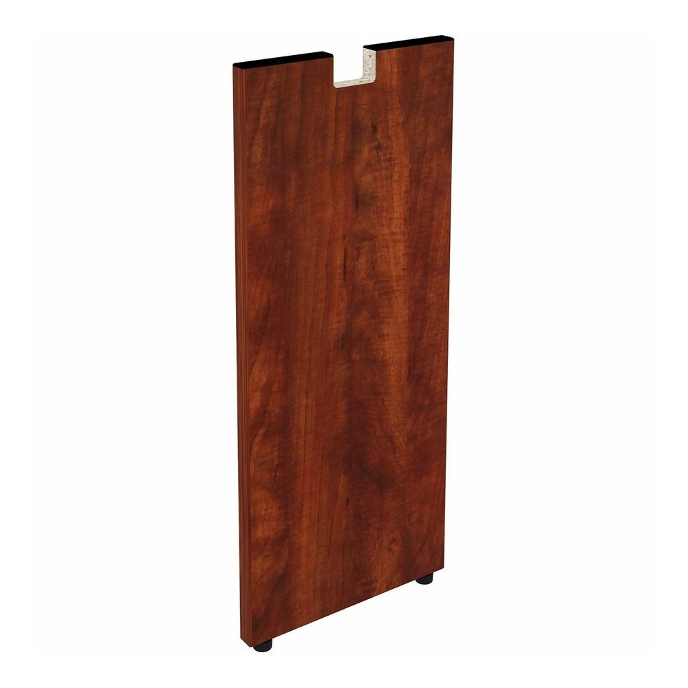Lorell Essentials Series Credenza Half Leg - Rectangular Base - 28" Height x 11.75" Width x 1" Depth - Assembly Required - Cherry, Laminated - 1 Each. Picture 8