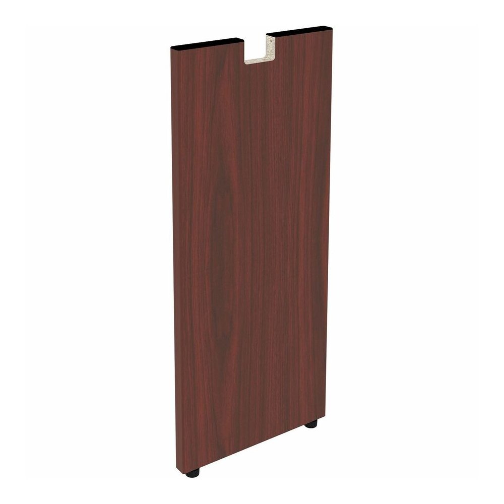 Lorell Essentials Series Credenza Half Leg - Rectangular Base - 28" Height x 11.75" Width x 1" Depth - Assembly Required - Laminated, Mahogany - 1 Each. Picture 8