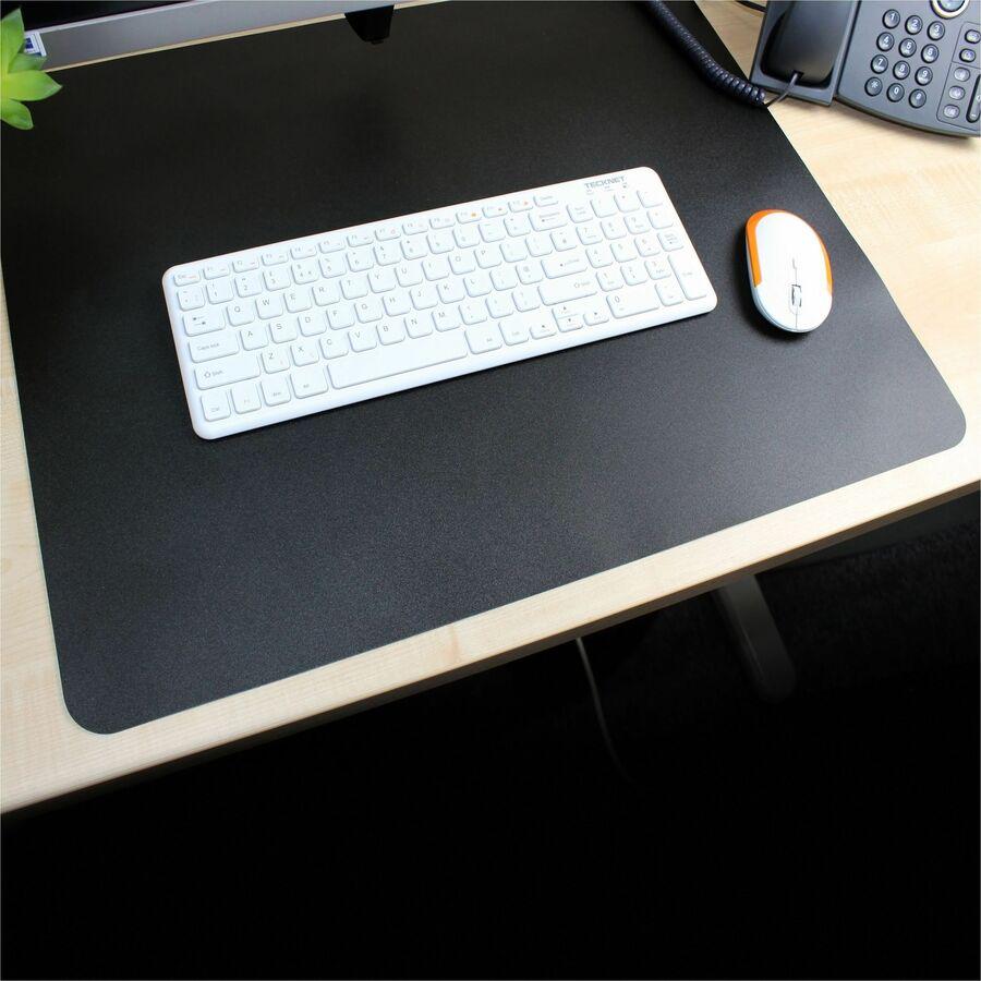 Lorell Desk Pad - Rectangular - 36" Width x 20" Depth - Black. Picture 12