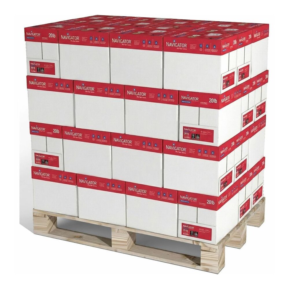 Navigator Premium Multipurpose Trusted Performance Paper - Extra Opacity - White - 97 Brightness - Letter - 8 1/2" x 11" - 20 lb Basis Weight - White - 500 Sheets per Ream - 40 / Pallet. Picture 8